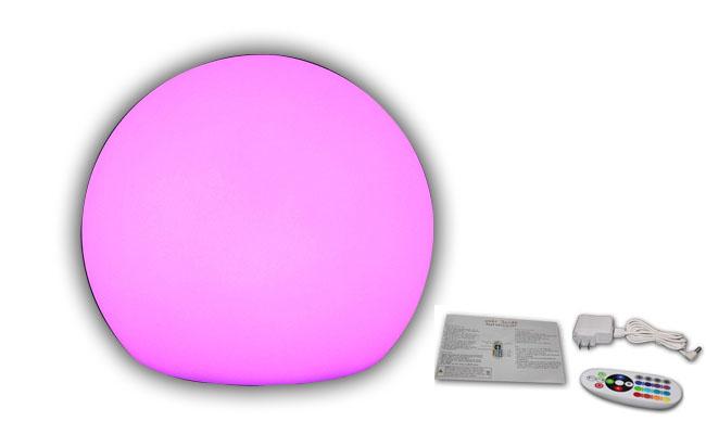 La boule de l'humeur LED de matière plastique allume le diamètre 10 cm avec à télécommande