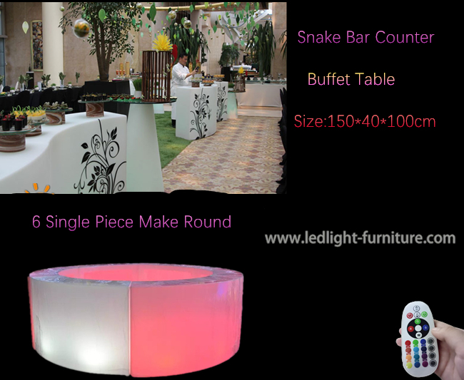 Tableau de buffet du compteur de barre du serpent LED d'humeur de lieu de rendez-vous/LED pour la décoration de partie