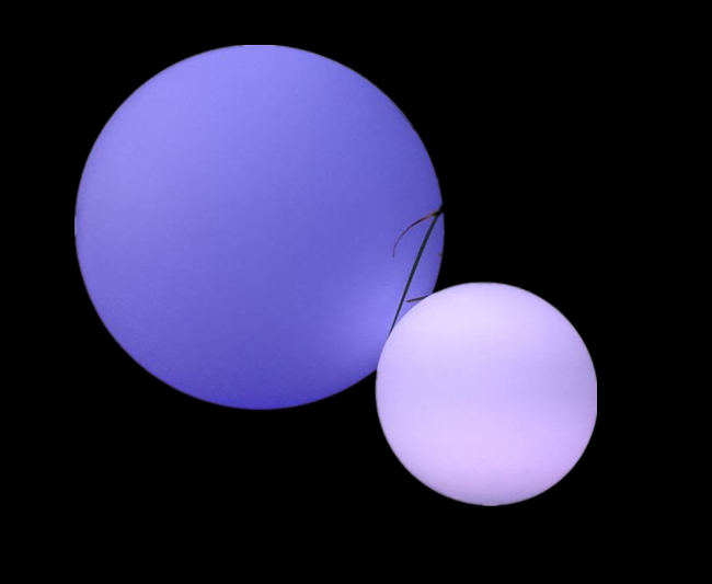 La boule non toxique de la sécurité LED allume la lampe de boule de lune du matériel 15cm de PE pour la crèche