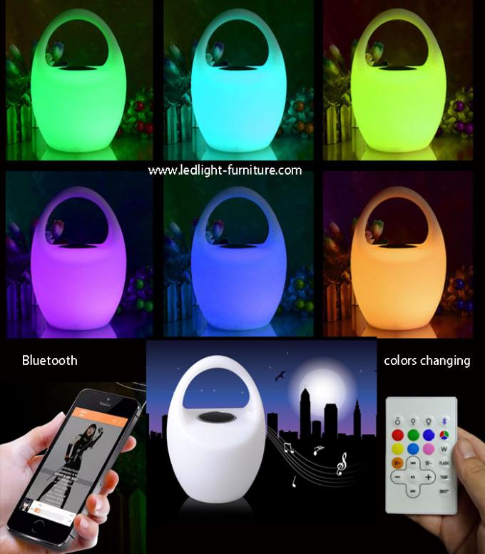 L'appli portatif Smart a mené le haut-parleur musical avec la lumière de 16 couleurs/batterie au lithium