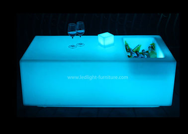 Chine Le dessus en verre KTV LED a illuminé la capacité de chargement du Tableau de cocktail 200KGS avec le seau à glace fournisseur