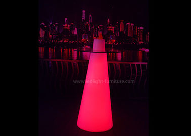 Chine Biens en forme de cône de lumière de Tableau de cocktail en verre RVB LED pour l'exposition juste de produit fournisseur