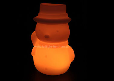 Chine Lumière en plastique de nuit de bonhomme de neige de Noël du PE LED à piles pour le cadeau d'enfants fournisseur
