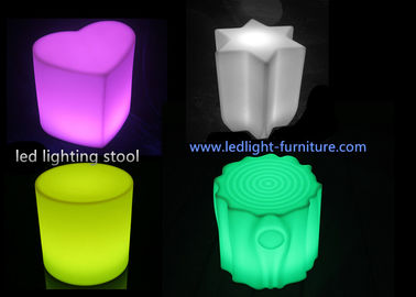 Chine Tabouret de lampe mené par lueur en forme de coeur incassable portative de chaise de barre de LED pour la location de partie fournisseur
