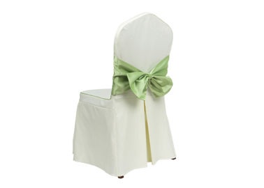 Chine Réception blanche de Sash de couverture de chaise de belle de nappe de décor de mariage location de meubles fournisseur