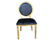 Location de meubles de mariage de chaise de Louis d'hôtel avec le dos rond, conception adaptée aux besoins du client de coussin