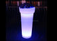 Pots de fleur lumineux par haute ronde légère 16 couleurs rechargeables pour extérieur fournisseur