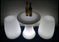 Tableau et chaise de barre du poseur LED de taille de 60cm petits avec à base métallique vigoureux et le support fournisseur