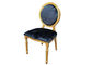 Location de meubles de mariage de chaise de Louis d'hôtel avec le dos rond, conception adaptée aux besoins du client de coussin fournisseur