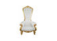 Chaises décoratives de location de trône de haute de dos de meubles de luxe de mariage/princesse royale Chair fournisseur