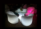 Le type rougeoyant 4 chaise de barre de LED et 1 Tableau de meubles de jardin a placé écologique fournisseur