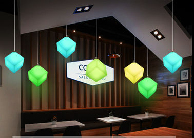 Chine Le style contemporain a mené le cube léger pour le restaurant/lumière menée colorée de nuit de cube usine