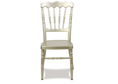 Location en aluminium de chaise de Chiavari d'or utilisée par événement pour le banquet, 40X45X93cm