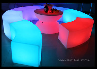 Chine Ensemble formé rond extérieur de chaise de banc d'éclairage de LED des meubles sans fil LED de lumière fournisseur