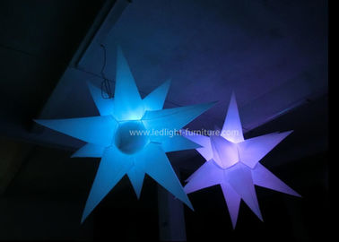 Chine Le RVB colore la lumière gonflable de LED, 12 lumières accrochantes d'étoile du tissu LED de PVC de transitoires fournisseur