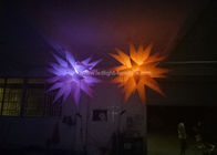 La belle lumière gonflable de LED/décorations accrochantes d'étoile s'allume pour le plafond