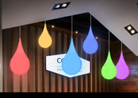 La baisse accrochante de l'eau a formé la conception colorée drôle d'utilisation de pièce/magasin d'éclairage de Deco
