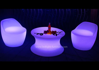 Type lumineux table basse de meubles de LED mise avec la lumière rechargeable de RVB fournisseur