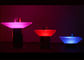 La nuit de narguilé de polyéthylène allument le Tableau de club de meubles avec la lumière colorée de LED fournisseur