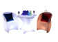 Polyéthylène recyclable rougeoyant réglé des meubles 100% d'éclairage de jardin de chaise de barre du sofa LED fournisseur